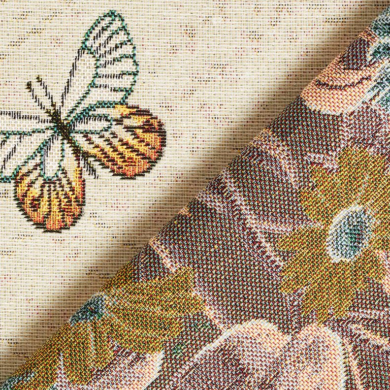 Dekorativt panelstof Gobelin solsikker – lysebeige/solgul,  image number 4
