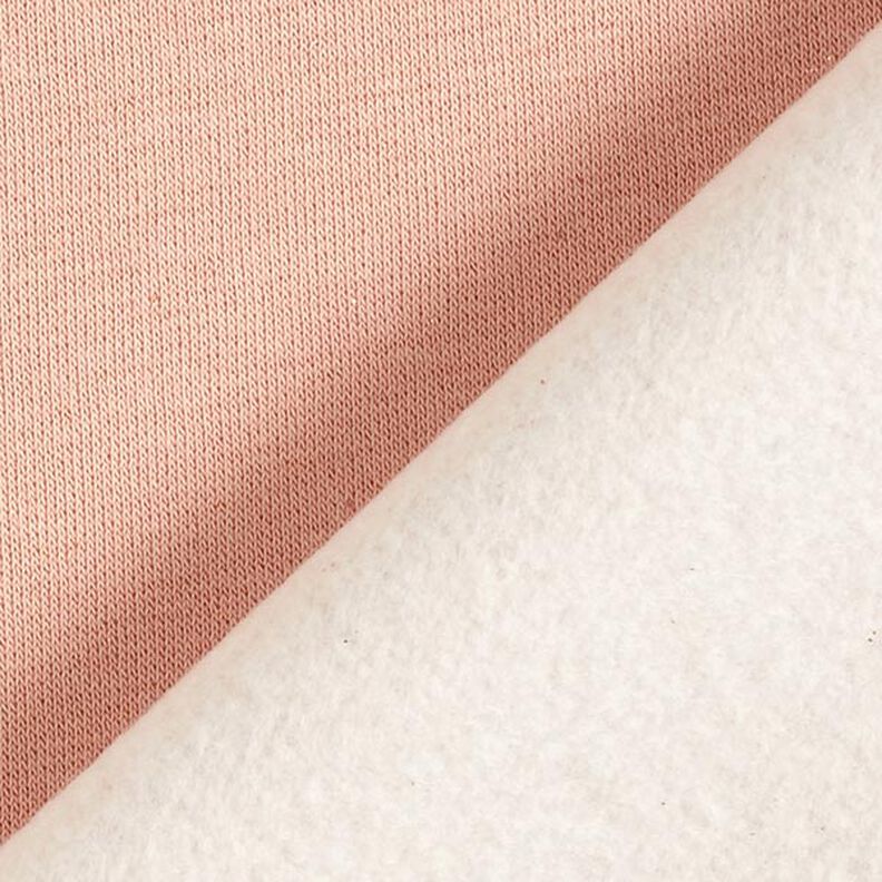 Sweatshirt lodden ensfarvet Lurex – rosa/guld,  image number 4
