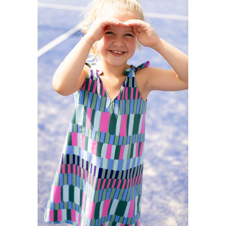 Bomulds-viskose-mix vilde striber | Poppy Fabrics – reed/pink,  image number 6