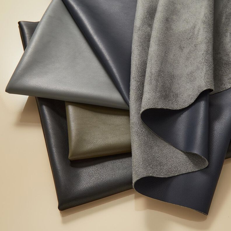 Kunstlæder med velourbagside  – anemone,  image number 6