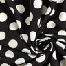Crepe stof polkaprikker [2,5 cm] – sort,  thumbnail number 3