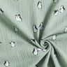 Musselin/Dobbelt-Crincle stof Glade pingviner – reed,  thumbnail number 3