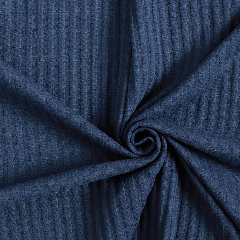 Rib-jersey strikkemønster – natblå,  image number 3