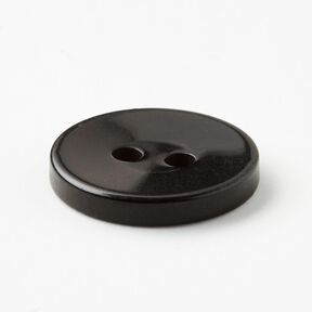 2-hulsknap blank [Ø 15 mm] – sort, 