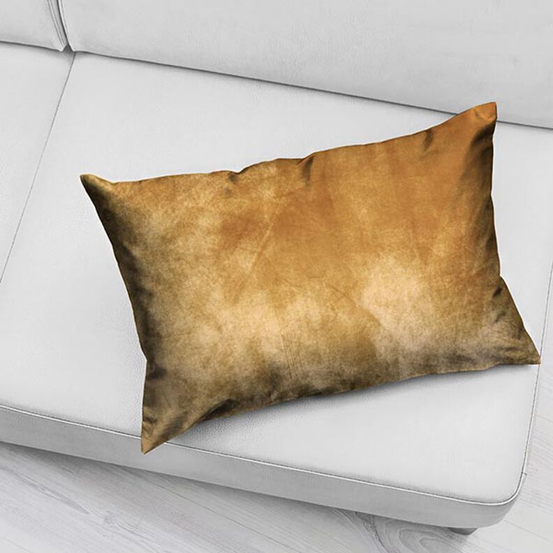 Dekorationsstof fløjl – karamel,  image number 5