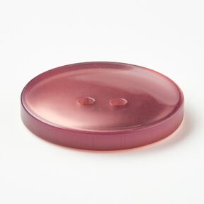 2-hulsknap blank [Ø 25 mm] – mørk gammelrosa, 