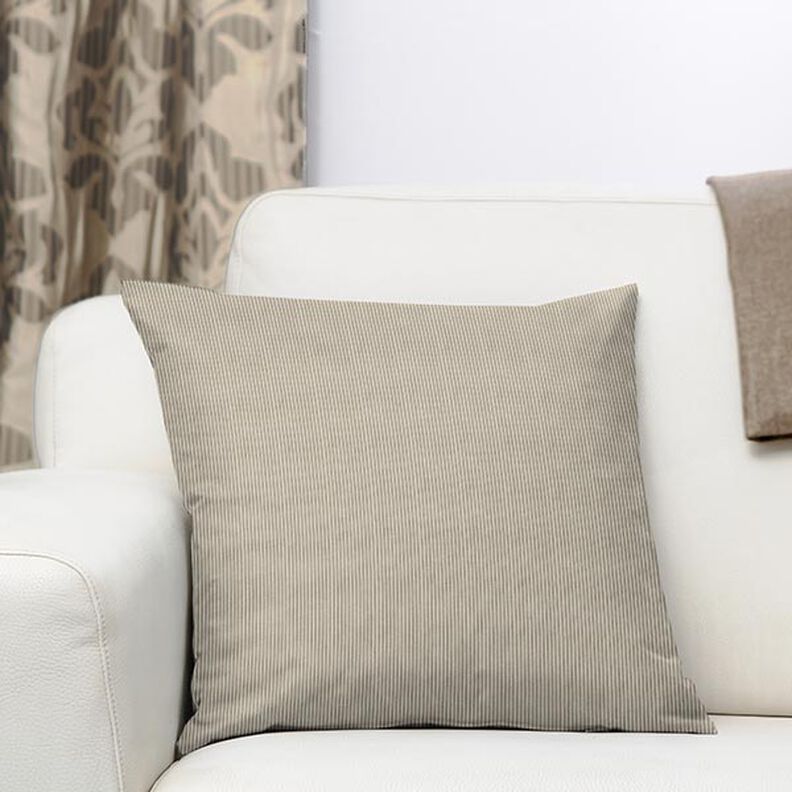 Polsterstof Fløjslook Fjord – greige,  image number 7