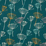 Dekorationsstof Halvpanama m&aelig;lkeb&oslash;tter &ndash; petrol/lys mint,  thumbnail number 1