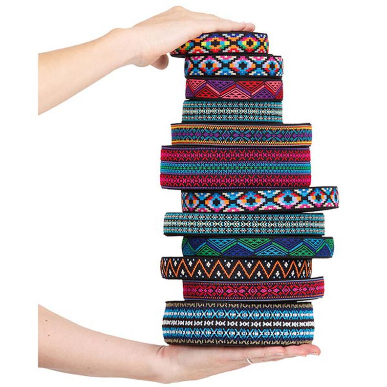 Color Elastic blomst - rød/pink | Prym,  image number 2