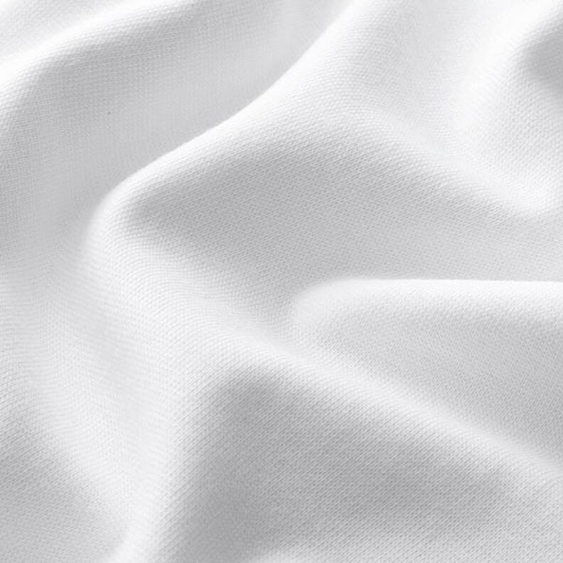 Rib stof ensfarvet – hvid,  image number 4