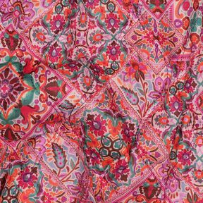 Quiltstof Doubleface romber | Poppy Fabrics – intens pink/mørkegrøn, 