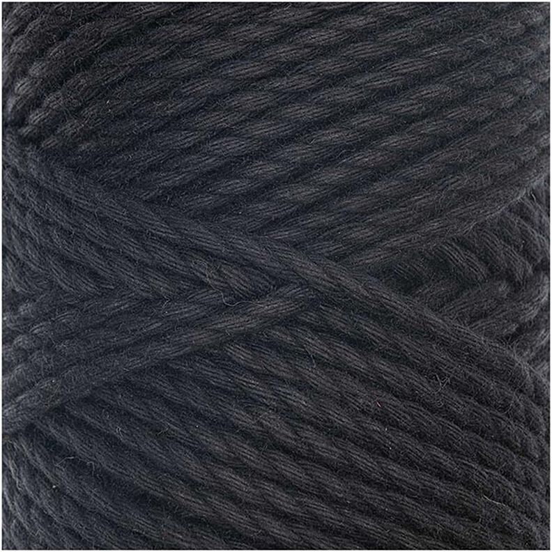 Creative Cotton Cord Skinny Makramé-garn [3mm] | Rico Design – sort,  image number 2