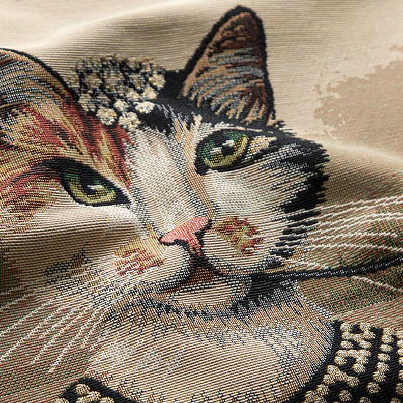 Panel Gobelin elegant kat – mørkebeige/sort,  image number 2
