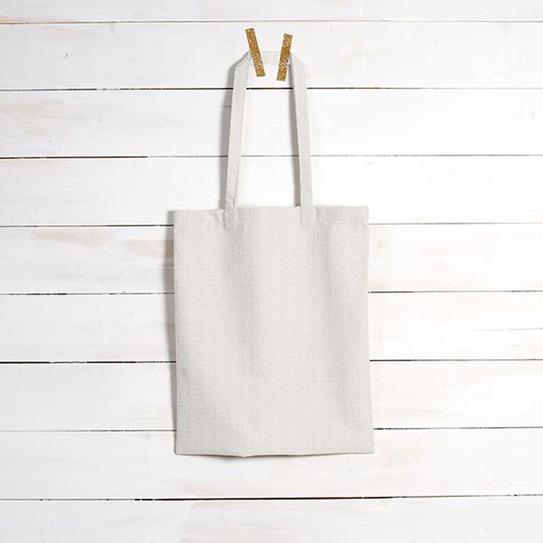 Dekorationsstof Panama klassisk struktur – mørkebeige | Reststykke 60cm,  image number 7