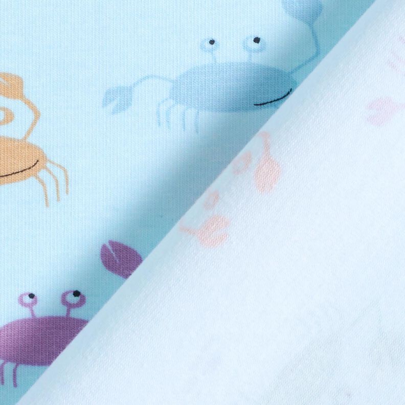 Bomuldsjersey søde krabber – babyblue,  image number 4