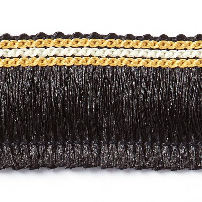 Frynser Metallic [30 mm] - sort,  image number 2