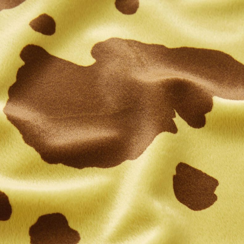 kunstpels med girafm&oslash;nster &ndash; solgul/brun,  image number 2