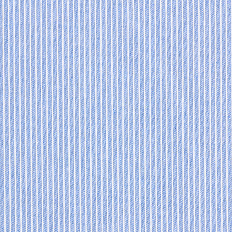 Blusestof Bomuldsblanding Striber – lyseblå/hvid,  image number 1