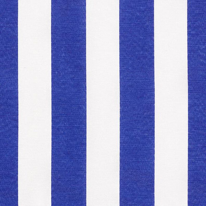 Dekorationsstof Canvas Striber – blå/hvid,  image number 1
