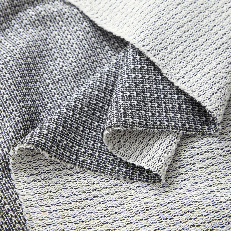 French Terry glimmer – sort,  image number 3