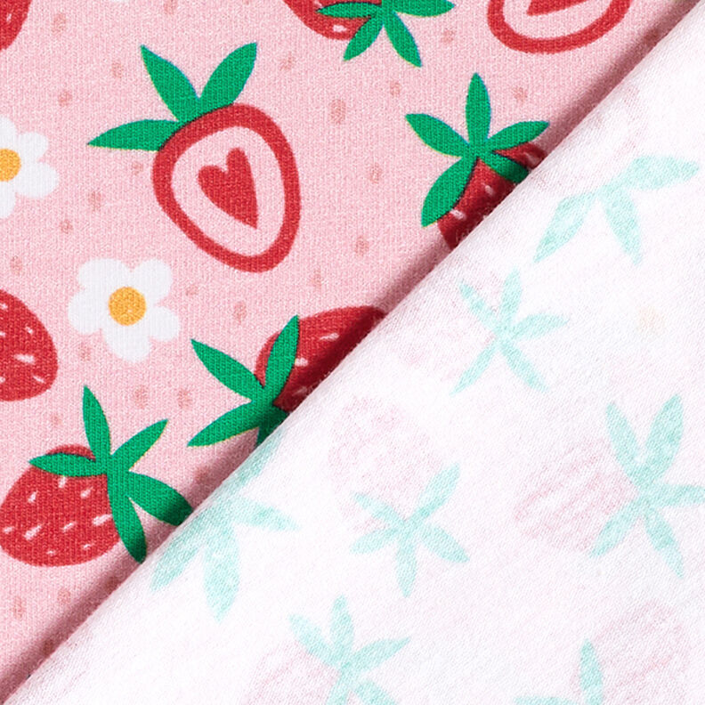 Bomuldsjersey søde jordbær | PETIT CITRON – rosa,  image number 4