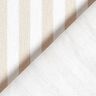 Dekorationsstof Halvpanama Lodrette striber – lysebeige/hvid,  thumbnail number 4