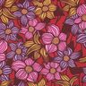 LENZING™ EcoVero™ Viskosestof blomster | Poppy Fabrics – merlot/apricot,  thumbnail number 1