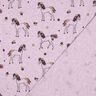 Bomuldsjersey glitter-blomstret hest | Poppy Fabrics – pastelviolet/guld,  thumbnail number 4