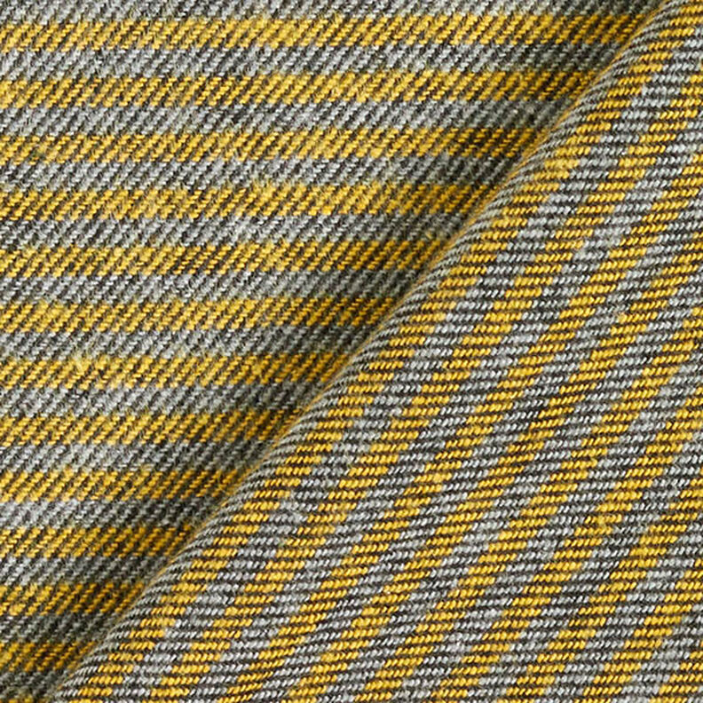 Buksestof striber – gul/grå,  image number 4
