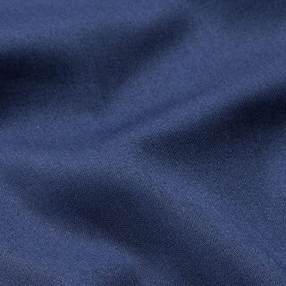Bomuldssatin stretch ensfarvet – marineblå, 