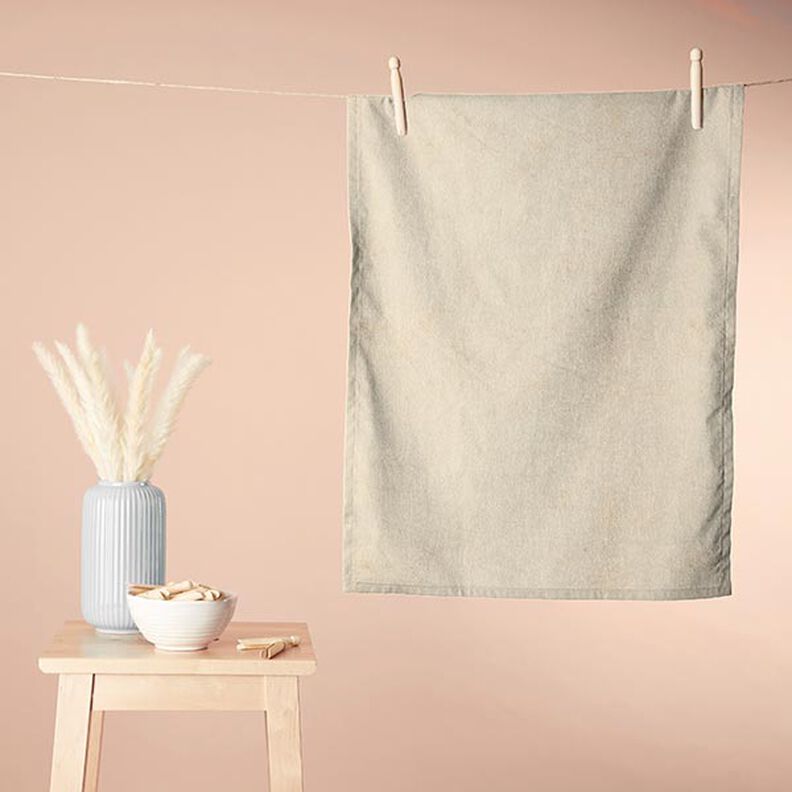 Hyggefrotte Bambus Ensfarvet – sand,  image number 5