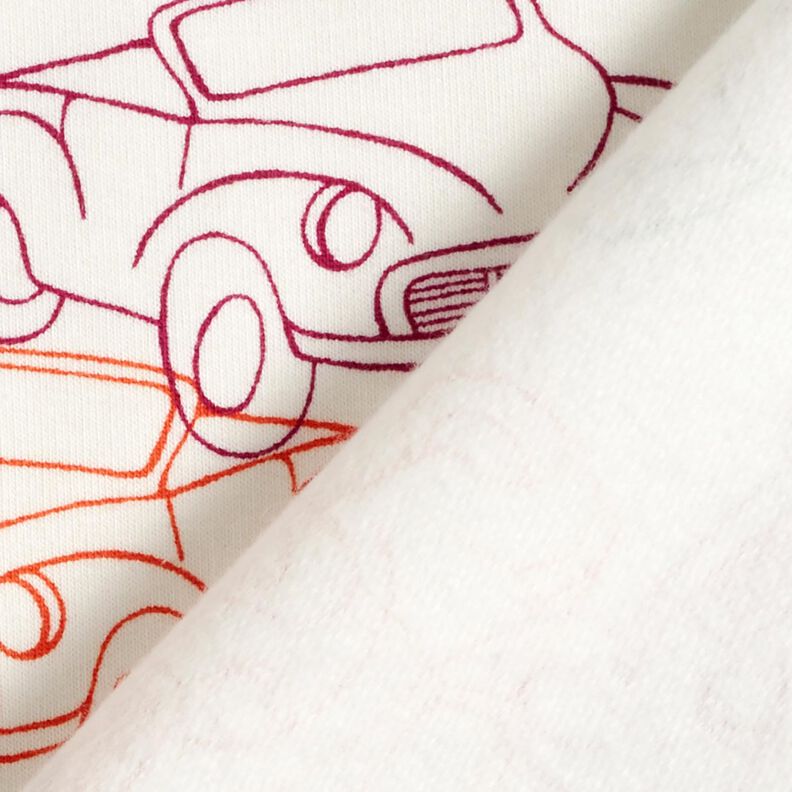 French Terry Sommersweat Farverige biler – uldhvid,  image number 4