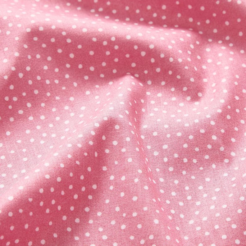 Bomuldsstof Cretonne fine prikker – rosa,  image number 2