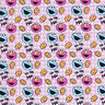 Bomuldspoplin Licensstof Cookie Monster og Elmo | Sesame Workshop – uldhvid/rosa,  thumbnail number 1