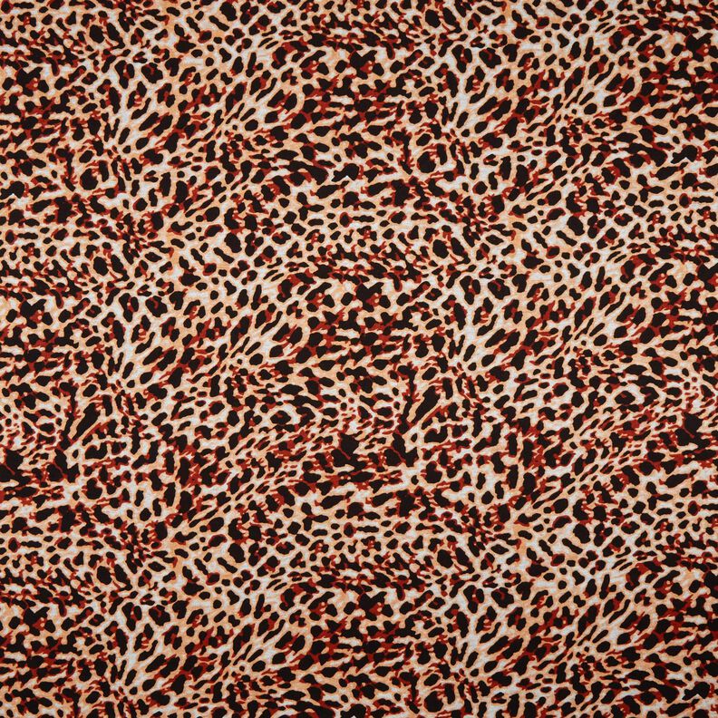 Viskosejersey lille leopardprint – terracotta/apricot,  image number 1
