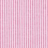 Bomulds-hør-miks striber på langs – pink/hvid,  thumbnail number 1