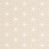 Bomuldsstof Cretonne Japanske stjerner Asanoha – sand,  thumbnail number 1