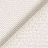 Dekorationsstof Jacquard subtil chevron – mørkebeige,  thumbnail number 3