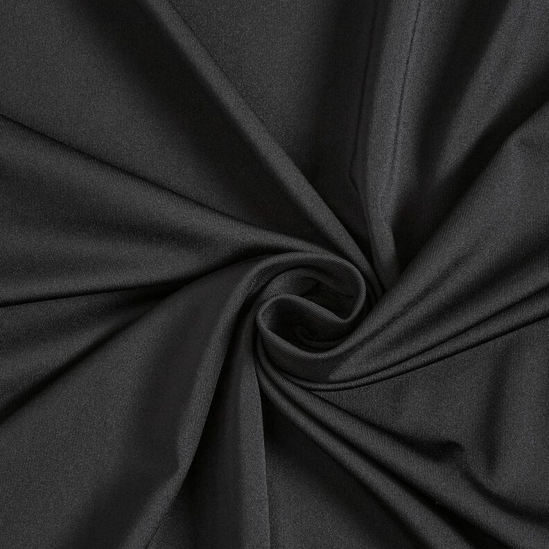 Sports- og funktionsjersey ensfarvet – sort,  image number 1