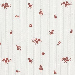 Ajour Bomuldsjersey Landhusblomster – elfenben, 