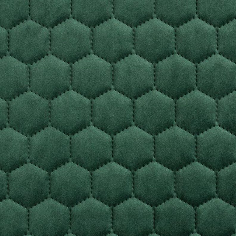 Polsterstof quiltet fløjl vokstavle – mørkegrøn,  image number 1
