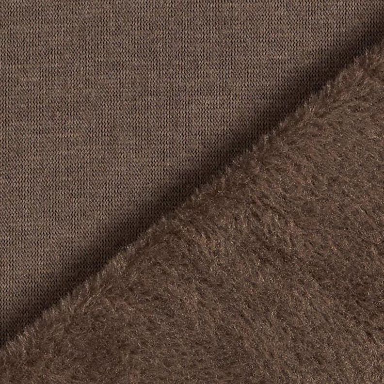 Alpefleece Hyggesweat Ensfarvet – mellembrun,  image number 5