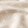 Bomuldsstof Cretonne Japanske stjerner Asanoha – sand,  thumbnail number 2