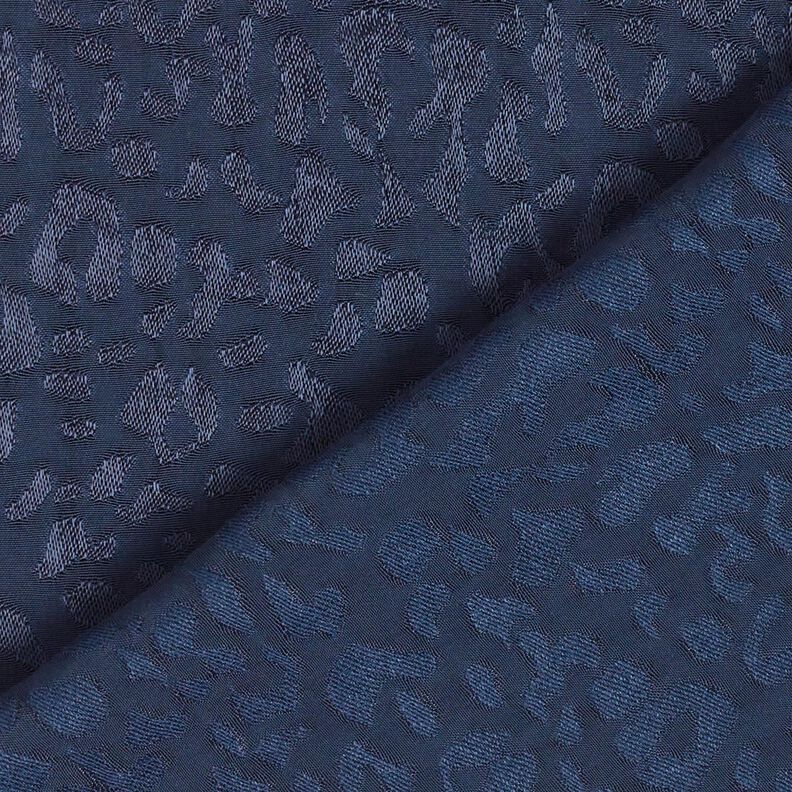 Viskosestof leomønster – natblå,  image number 6