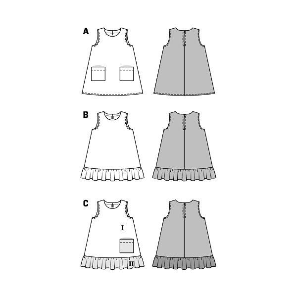 Løst hængende kjole, Burda 9420,  image number 3