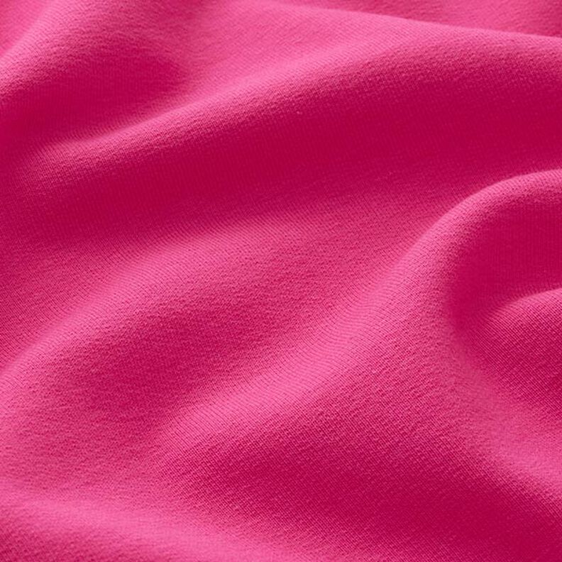 Let bomuldssweat ensfarvet – intens pink,  image number 4
