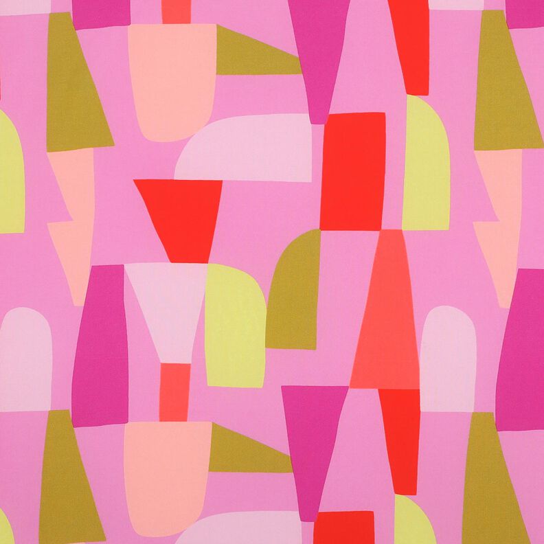 LENZING™ ECOVERO™ viskosestof  Shape Shifter | Nerida Hansen – pastelviolet/ildrød,  image number 1