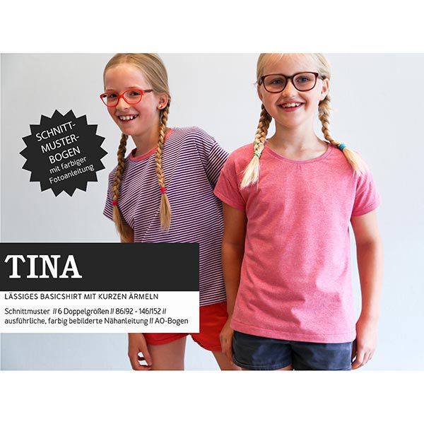 TINA - casual basic skjorte med korte ærmer, Studio Schnittreif  | 86 - 152,  image number 1