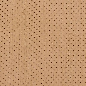 Chiffon glitterstriber og prikker – råbrun, 