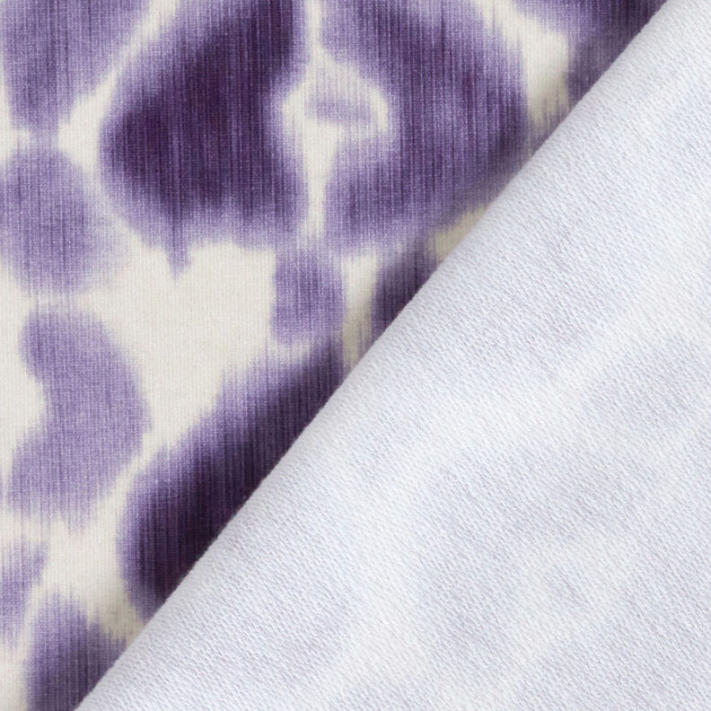 GOTS French Terry batik-leomønster | TCC x LOOKS by Wolfgang Joop – lilla/creme,  image number 6